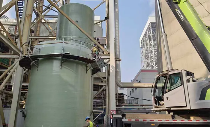 Installation of Thickening Tower at Handan Guodian East Suburb Power Plant Installation of Thickening Tower at Handan Guodian East Suburb Power Plant